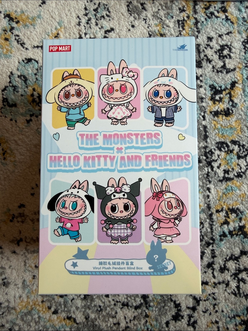 NWT POP MART The Monsters Hello Kitty & Friends Vinyl Plush Pendant Pochacco